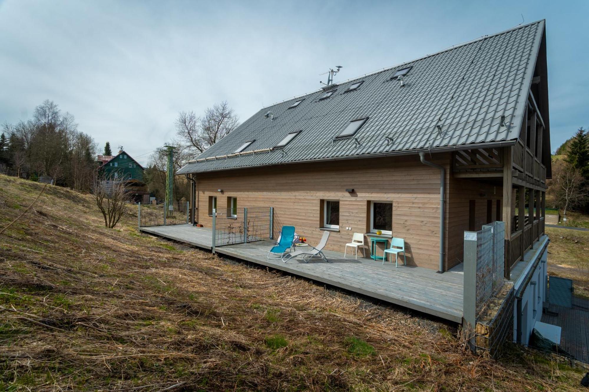 Krusnohorske Strane Apartman Loučná pod Klínovcem Kültér fotó